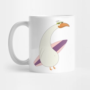 Surfing Bird Mug